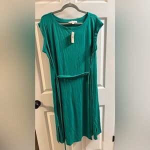 LOFT Teal Green Dress
